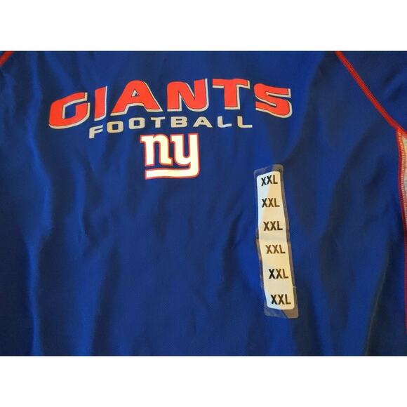 NFL Team Apparel Blue New York Giants Football XXL Short Sleeve NWT - Picture 6 of 6